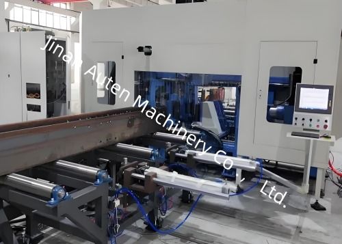 Bt40 Spindelbohrung Spindel Stahlstruktur H Balken Cnc Bohrmaschine und Säge Maschine Linie 5-30mm Bohrdurchmesser Bereich