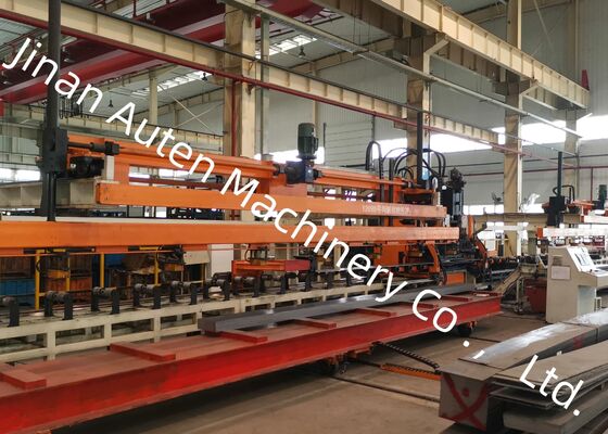 4-9 mm Plattendicke Cnc-Automatisierte Blech-Metall-Punching-Verarbeitungslinie für schwere Fahrzeuge