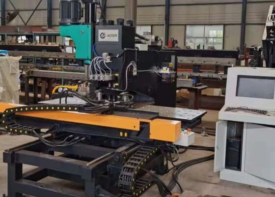 CNC Connecting Plates Punching Machine Bridge Angle Steel Industries Use