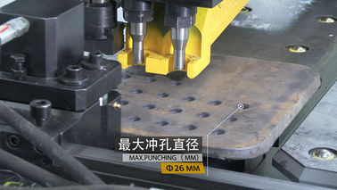 Hydraulische Platten-lochender und Markierungsmaschinen-Loch-Durchmesser 26mm Stahlkonstruktion CNC