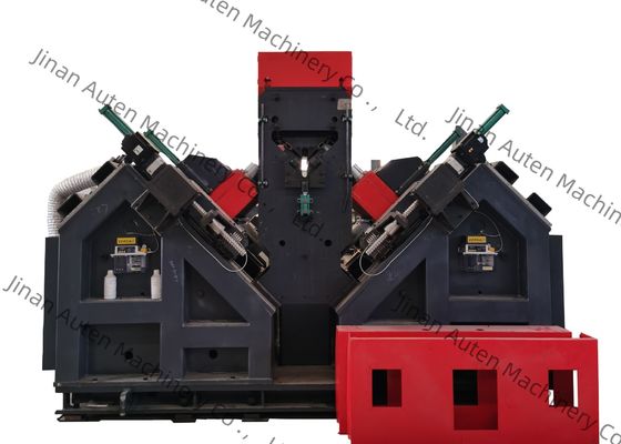 Hocheffiziente automatisierte CNC-Winkel-Linienmaschine für das Bohren und Stempeln von Stahl mit großem Winkel