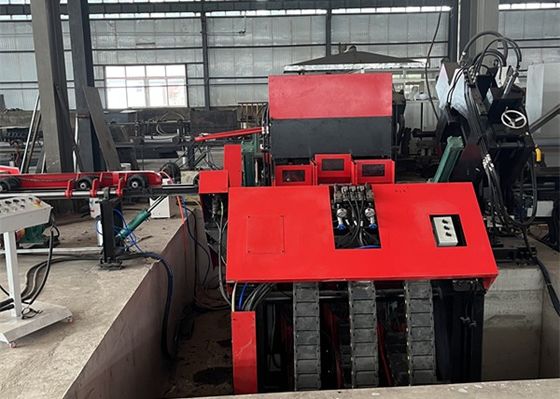 Hocheffiziente automatisierte CNC-Winkel-Linienmaschine für das Bohren und Stempeln von Stahl mit großem Winkel