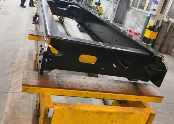 Blechverarbeitung 15000x380 mm Werkstückgröße 35 Tonnen CNC-Plattenpunktionsmaschine für den Fahrzeug-Längsstrahl