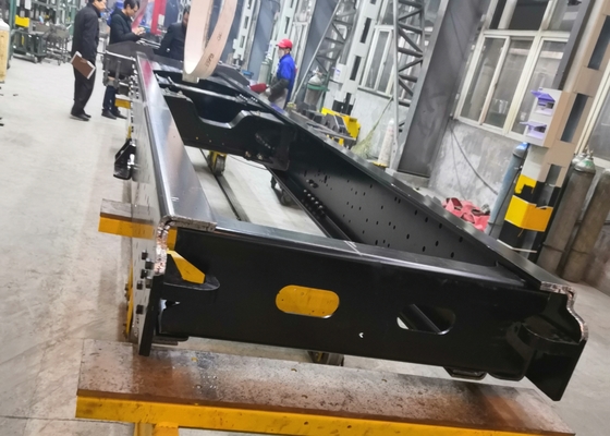 120 Tonnen Nennkraft CNC-Plattenstanz-Produktionslinie 25 Module für LKW-Flachbalken