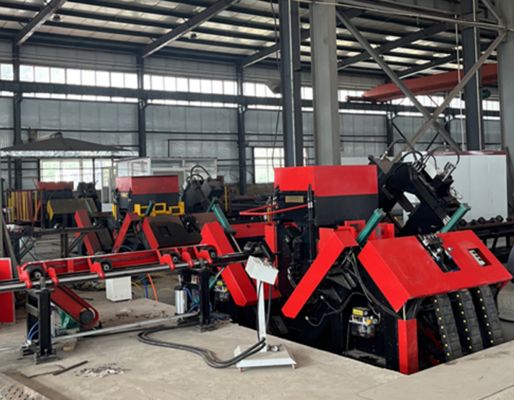 40mm Max Drilling Diameter Cnc Angle Steel Drilling Machine Line With External Cooling