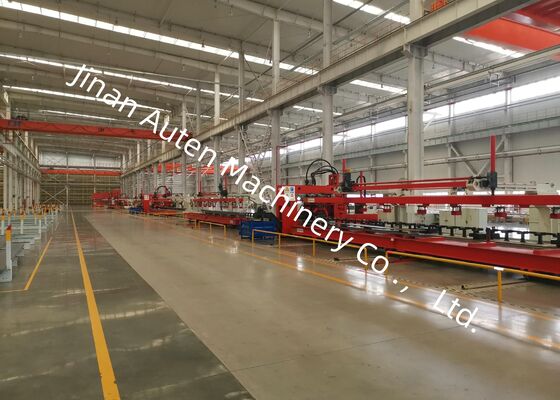 25 Modules CNC Light Truck Beam Punching Machine With Thick Longitudinal Beams 8000mm Length