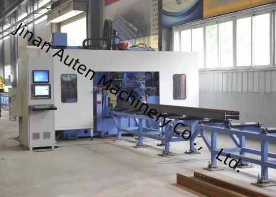 7 MPa Druck der Hydraulikpumpe Cnc-Beam-Bohrlinie 2x3 KW Zuführungsservomotorleistung