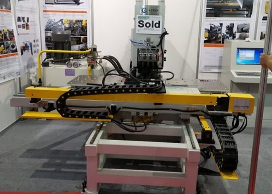 Applied To The Steel Structure Industry Cnc Plate Punching Machine 800/1200KN Marking Force