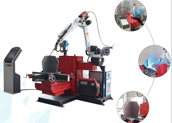 Schweißen Sie die Basis der Übertragungsmasten Cnc-Tower verwenden Fuß Schweißroboter 2pcs Arbeitstische