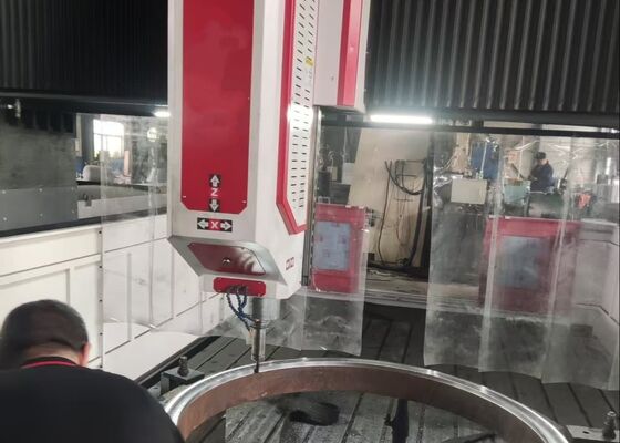 Modell PHD4080 Gantry-bewegliche CNC-Bohrfräsmaschine für Wärmetauscher