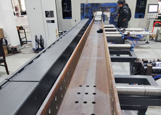 Equipped With 3 Spindles Cnc H Beam Drilling Sawing Machine For Steel Structure Industry