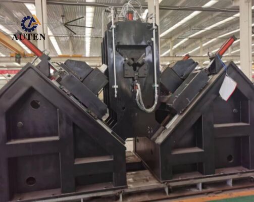With Custom Designing Cnc Angle Steel Drilling Marking Machine 34×8×3m Overall Dimension