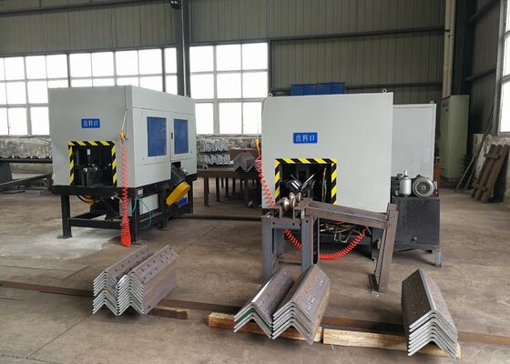 Model  GQ250 Cnc Angle Steel Root Milling Machine 2pcs Feeding Motor