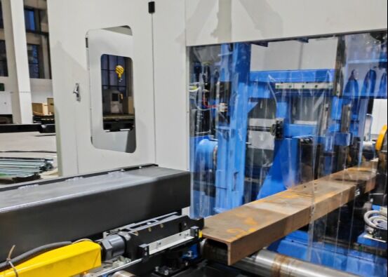 40mm Max. Hole Diameter CNC I Beam Drilling Sawing And Cut Machine Line With PLC Control