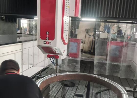 PHD4080 Cnc Gantry-Type Mobile CNC Bohrmaschine Fräsmaschine Stahlplatte Flansch Wärmetauscher
