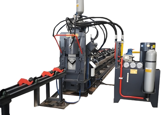 Vollautomatische CNC-Winkel-Stahl-Punching-Markierung und Drahtschneiden integrierte Maschine