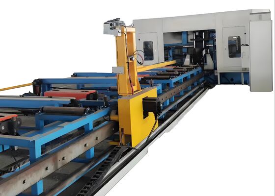 7 MPa Druck der Hydraulikpumpe Cnc-Beam-Bohrlinie 2x3 KW Zuführungsservomotorleistung