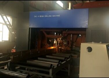 Stahlbau CNC H-Träger Metallschneiden SPS Motor Lager 55kW Leistung CNC Bohrgerät