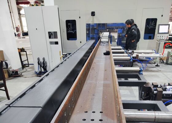 Stahlkonstruktionsindustrie Hochgeschwindigkeits-CNC-H-Beam-Bohrmaschine BT40 Hauptspindle