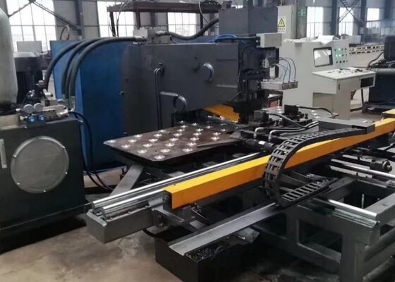 Stahlmast-CNC-Plattenstanz-, Markier- und Bohrmaschine 1000/1200KN Stanzkraft