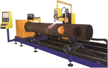 3 Achse CNC-Rohr-Schneidemaschine-Ausschnitt-Rundstahl-Rohre mit hoher Präzision
