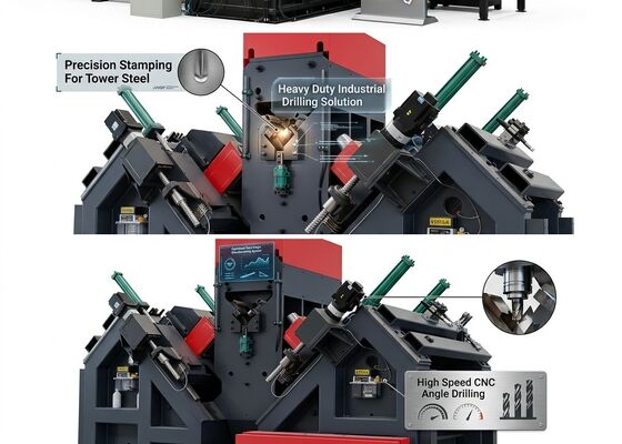 Modell JNC2532 Cnc-Winkel-Stahlbohr-Markierungs-Verarbeitungsanlage mit Zuführkanal