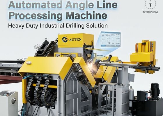 Verwendung für Stahlrahmen Cnc Winkelbohrmaschine Stahl Maschine Linie mit Hydrauliksystem