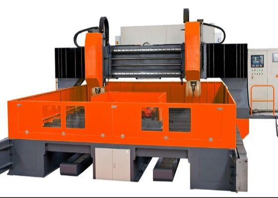 Industrielle Portal CNC-Plattenbohr- und Fräsmaschine mit Späneförderer