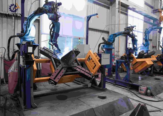 CNC-Winkel-Punchmaschine Doppelpositionierer 5-Achsen-Gantry-Roboter für präzise Schweißmaschinen