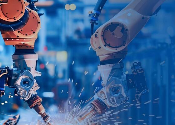 Mit Schweißbrenner Standard Roboter-Schweißarbeitsplatz in Maschinenbau und Schiffbau