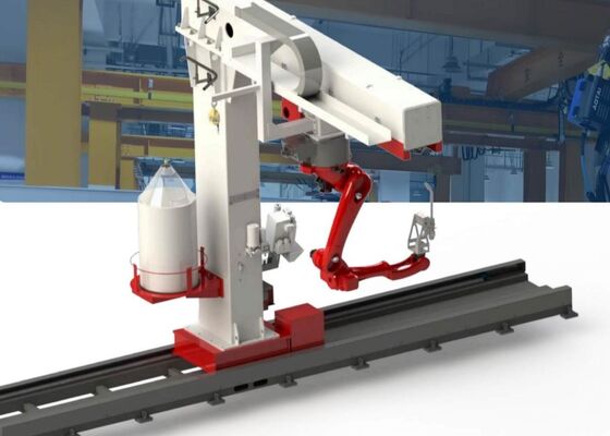 ± 0,07 mm Wiederholbarkeit Umgekehrter Schienen-Schweißroboter-Maschine 180000Lux Lichtwiderstand