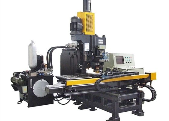 CNC-Plattenpunktierer, Markierer und Bohrmaschine mit drei Druckstationen für Stahlplatten